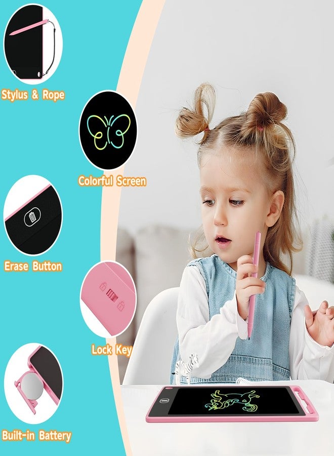 Electight 4-Pack LCD Writing Tablet for Kids 8.5 Inch, Colorful Doodle Board Drawing Pad Set, Erasable Electronic Educational Toys for Girls Boys Ages 3-8, Travel-Friendly with Lock Function & Stylus Pens - Image 3